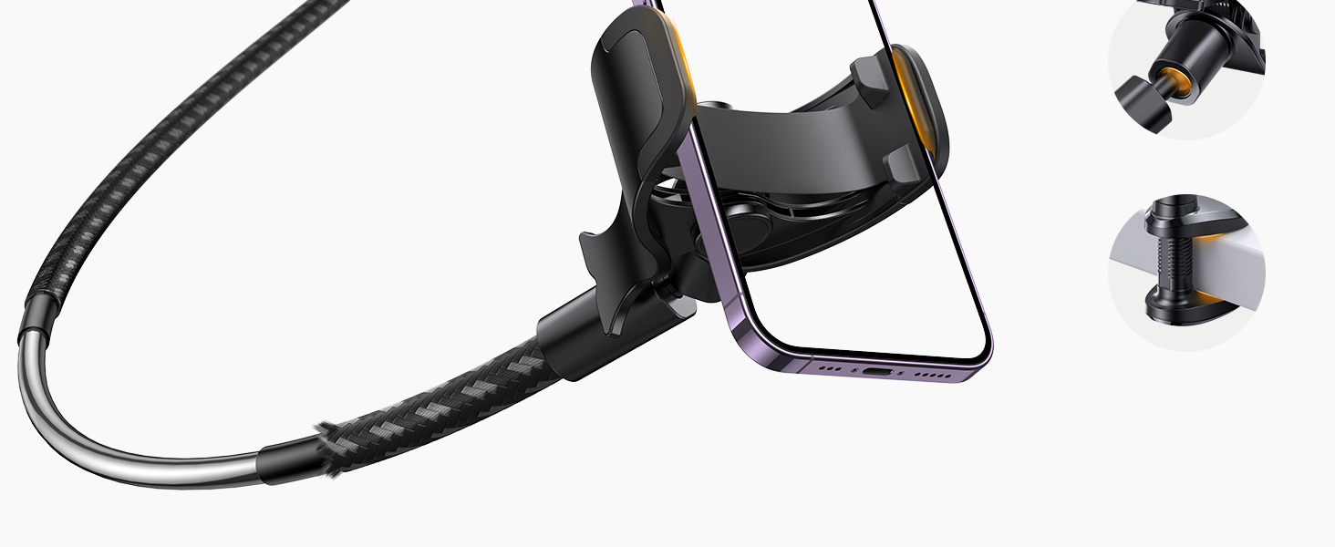 phone holder bed